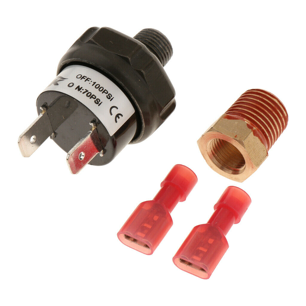 2pcs Heavy Duty Metal 70-100 PSI Air Pressure Control Switches Control Valve