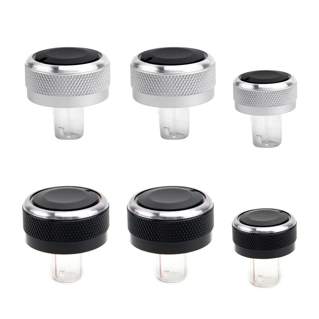 3pcs Air  Heater Switch Knob Buttons Fit For VW Golf Caddy Jetta Tiguan