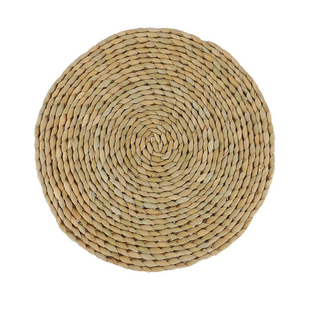 30cm Tatami Cushion Seat Mat Handmade Round Straw Floor Yoga Tea Chair Mat