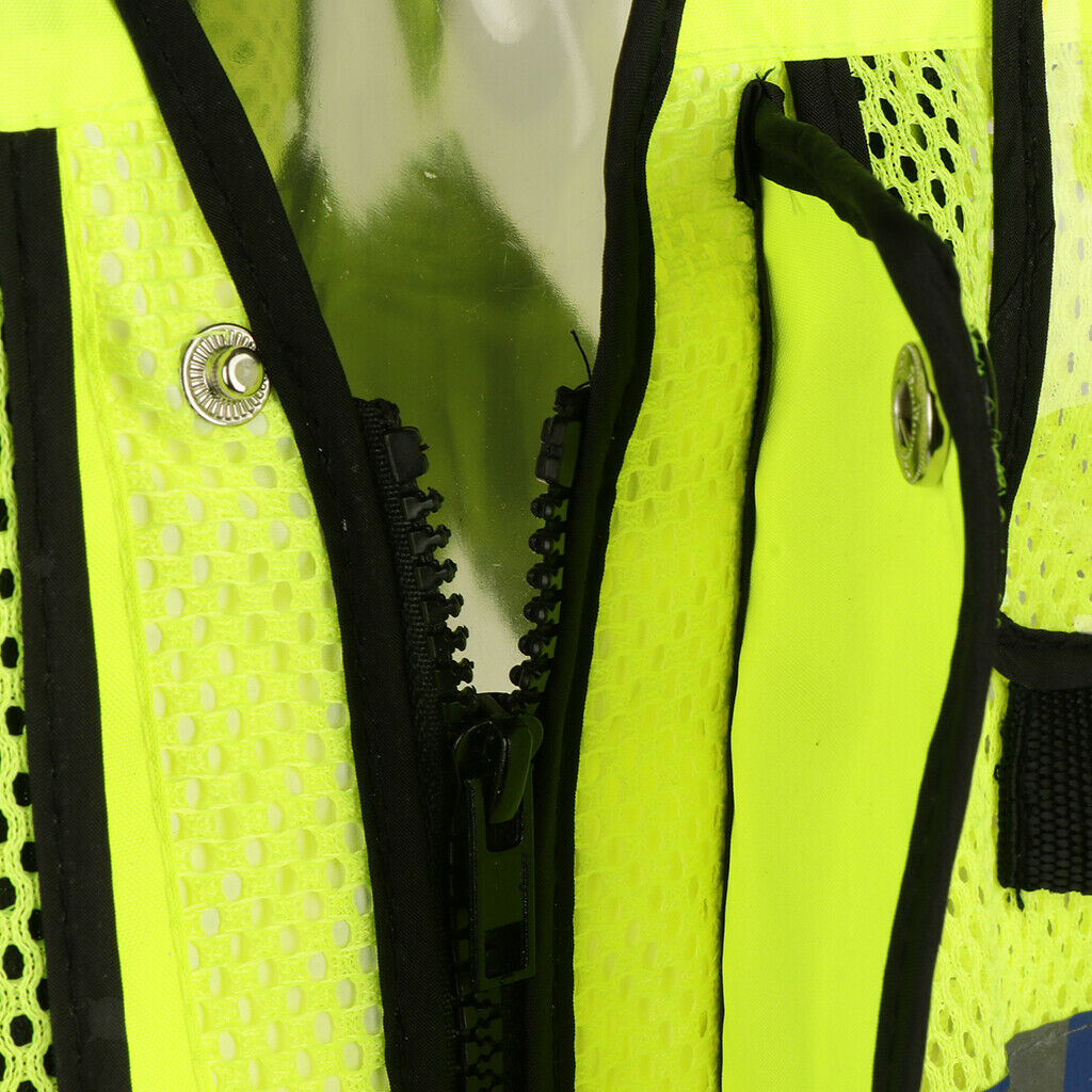 Reflective Warning Vest Working Clothes High Visibility Day Night Protective