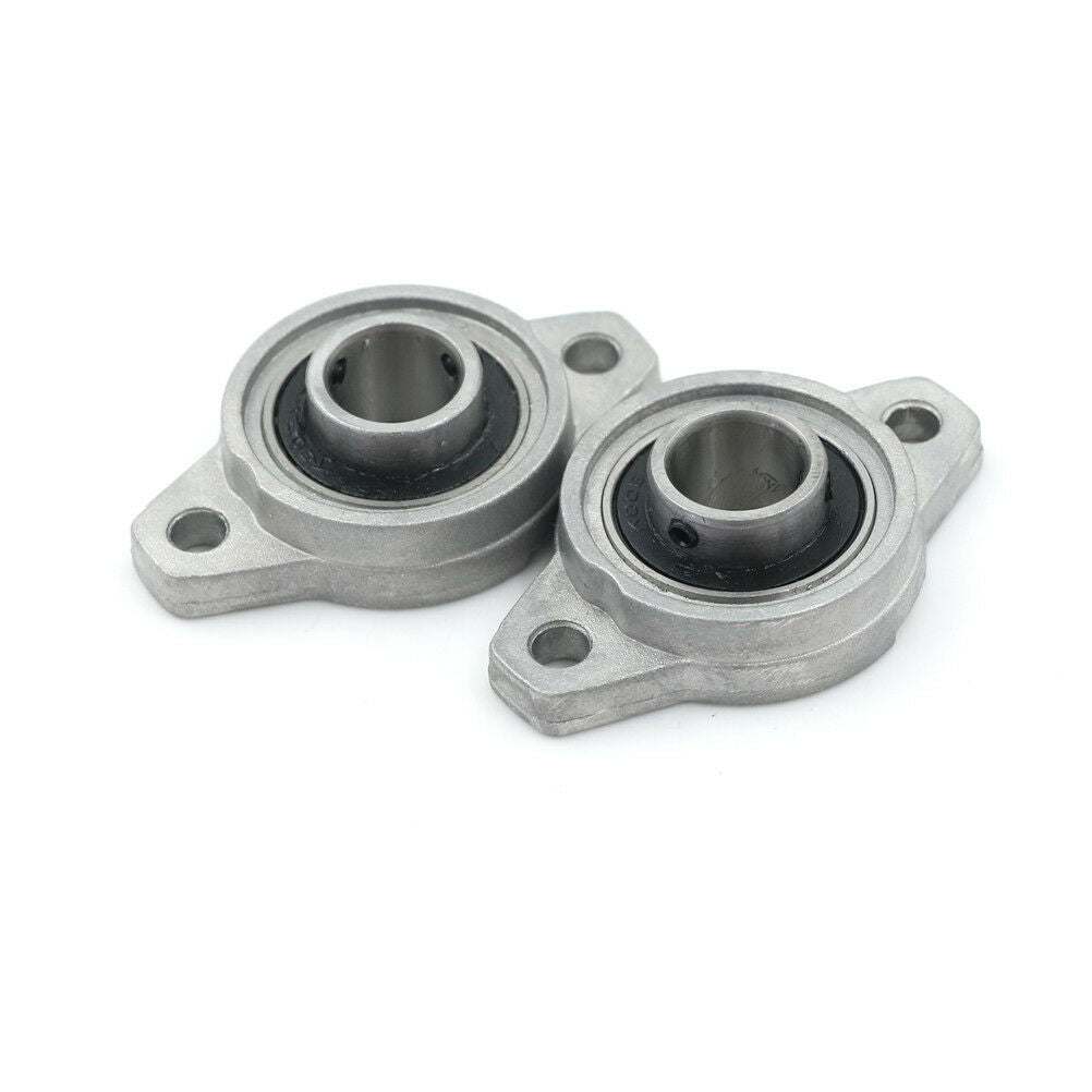 1Pair 15mm Bore Diameter KFL002 Pillow Block Bearing Flange Rhombic BearingsBDA