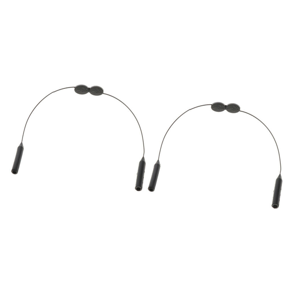 2pcs Silicone Glasses Strap Neck Eyeglasses Holder Retainer Lanyard Grips