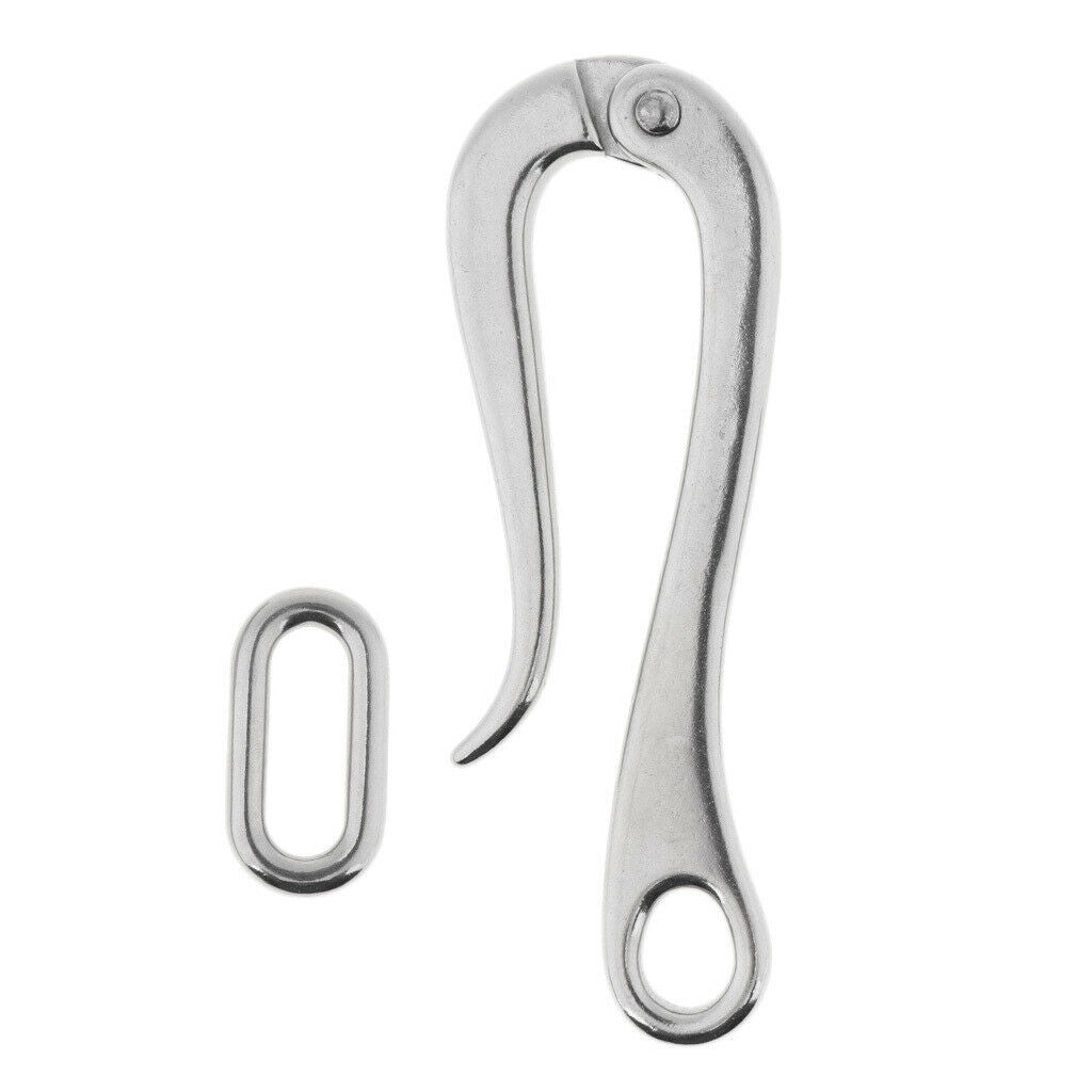 4"/6" Stainless Steel Pelican Hook Fit for Marine Boat Guard Rail 147mm