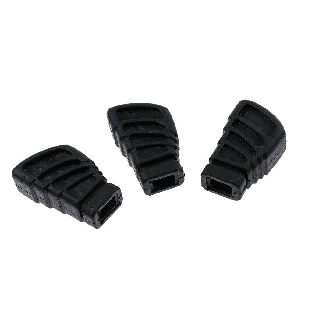 Set of 3 Replacement Rubber Feet for Single Braced Drum Hardware Large