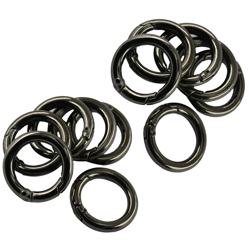 12pcs  25mm Round Circle Carabiner Snap