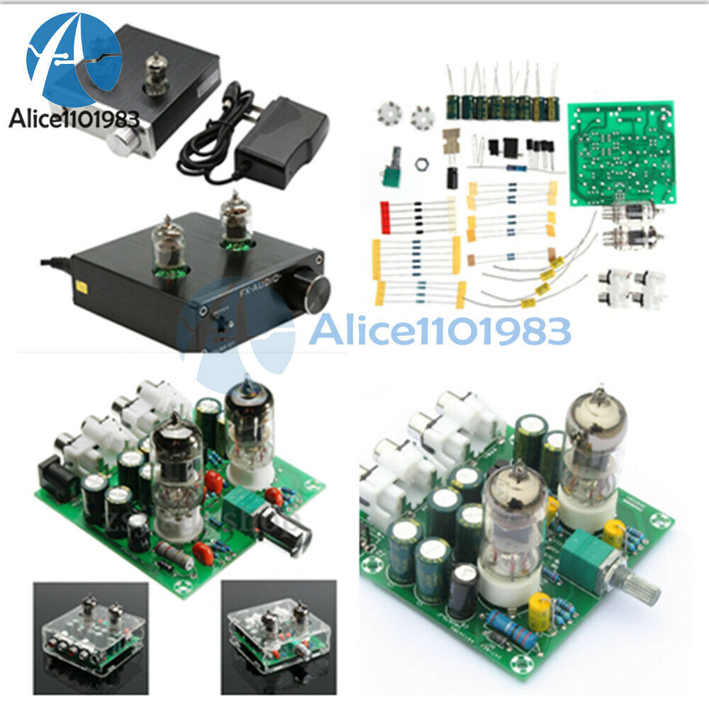 AC 12V 6J1 Valve Pre-amp Tube PreAmplifier Board Headphone Amplifier Buffer+Case