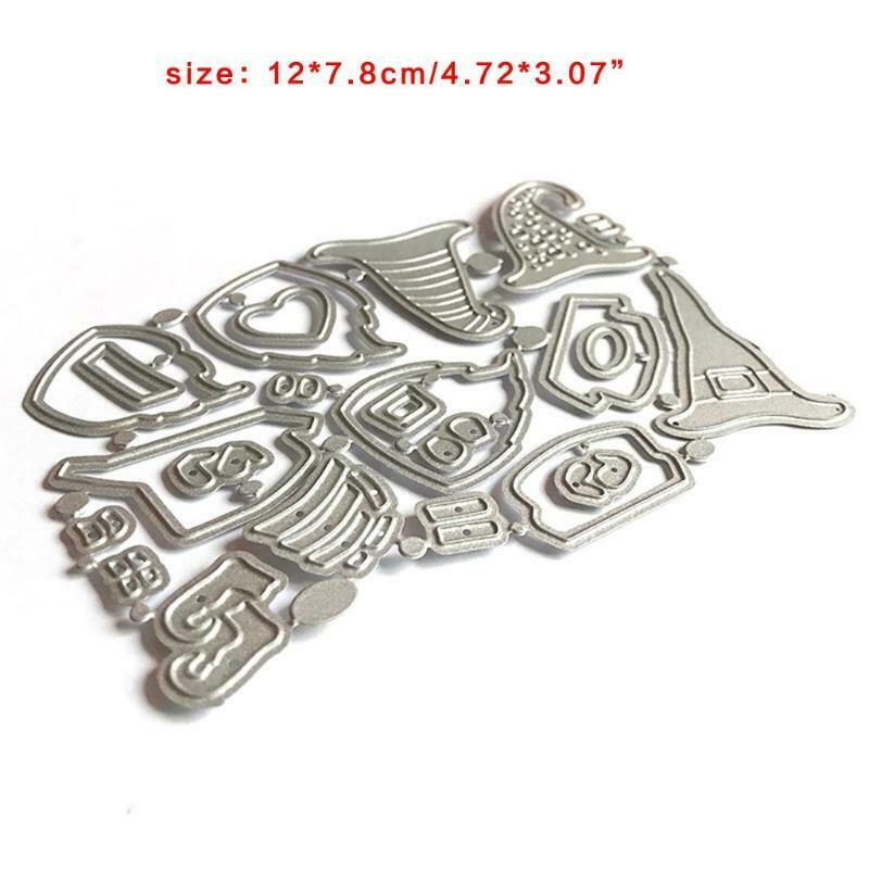 DIY Printing Carbon Steel Mould Clear Stamp Embossing Mold for Paper Card Making