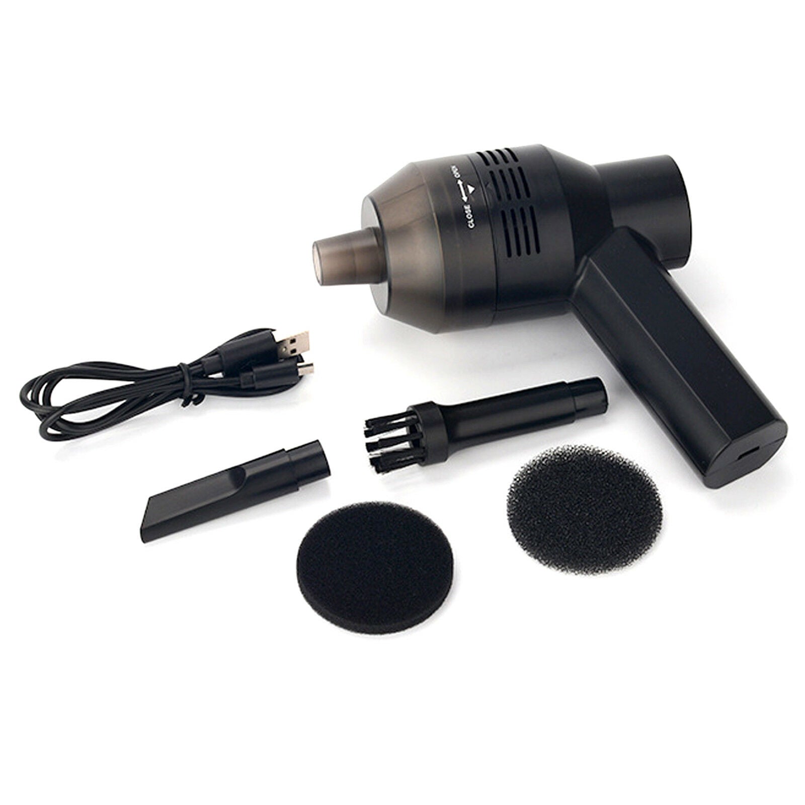 Mini Cordless Handheld Vacuum Cleaner Battery Powered VAC with Dust Bag