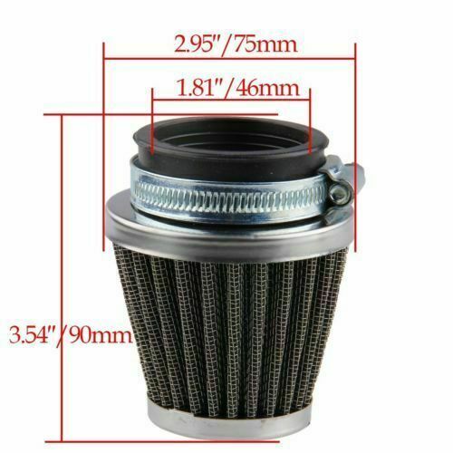 45/46/47mm Air Filter Pod Intake Cleaner for Kawasaki Suzuki Yamaha Sym Kymco