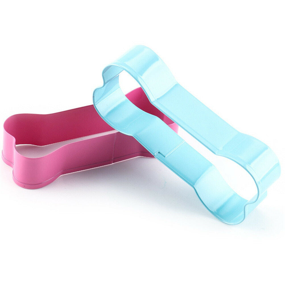 5pcs biscuit stainless steel baking colorful dog bone cutter fondant cookie m SJ
