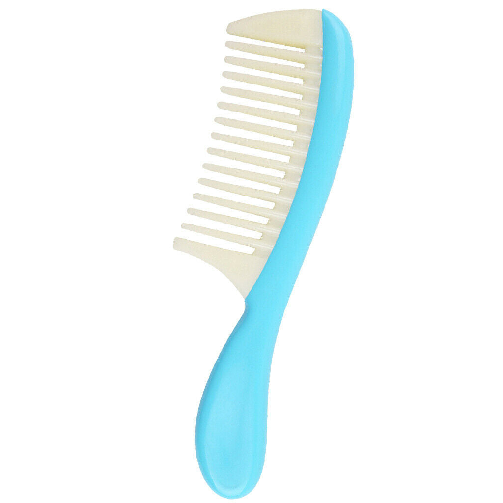 Plastic Detachable Wide Tooth Detangling Hair Comb No Static Comb Light Blue
