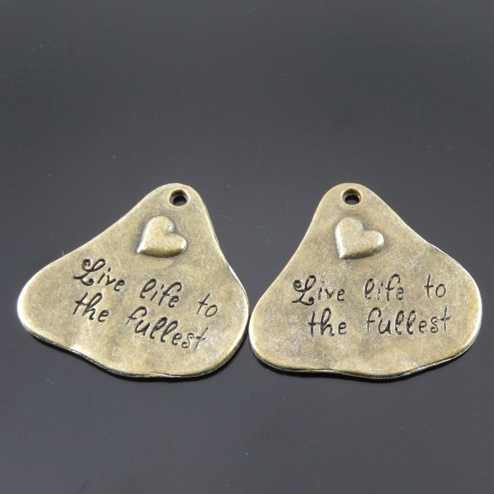 10 pcs Antiqued Bronze Alloy Engraved Cloud Charms Pendant Jewelry Making 34532