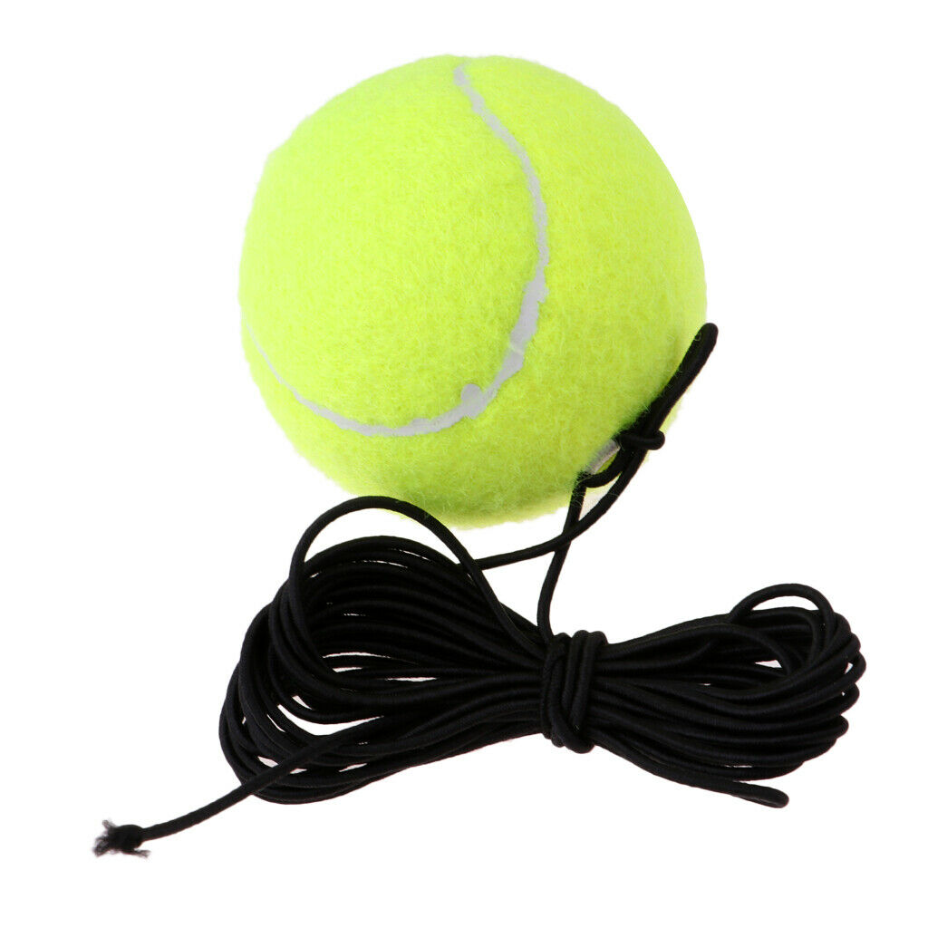 3x Tennis Training Ball W/ Elastic Rope Ball On String Trainer Practice Exercise