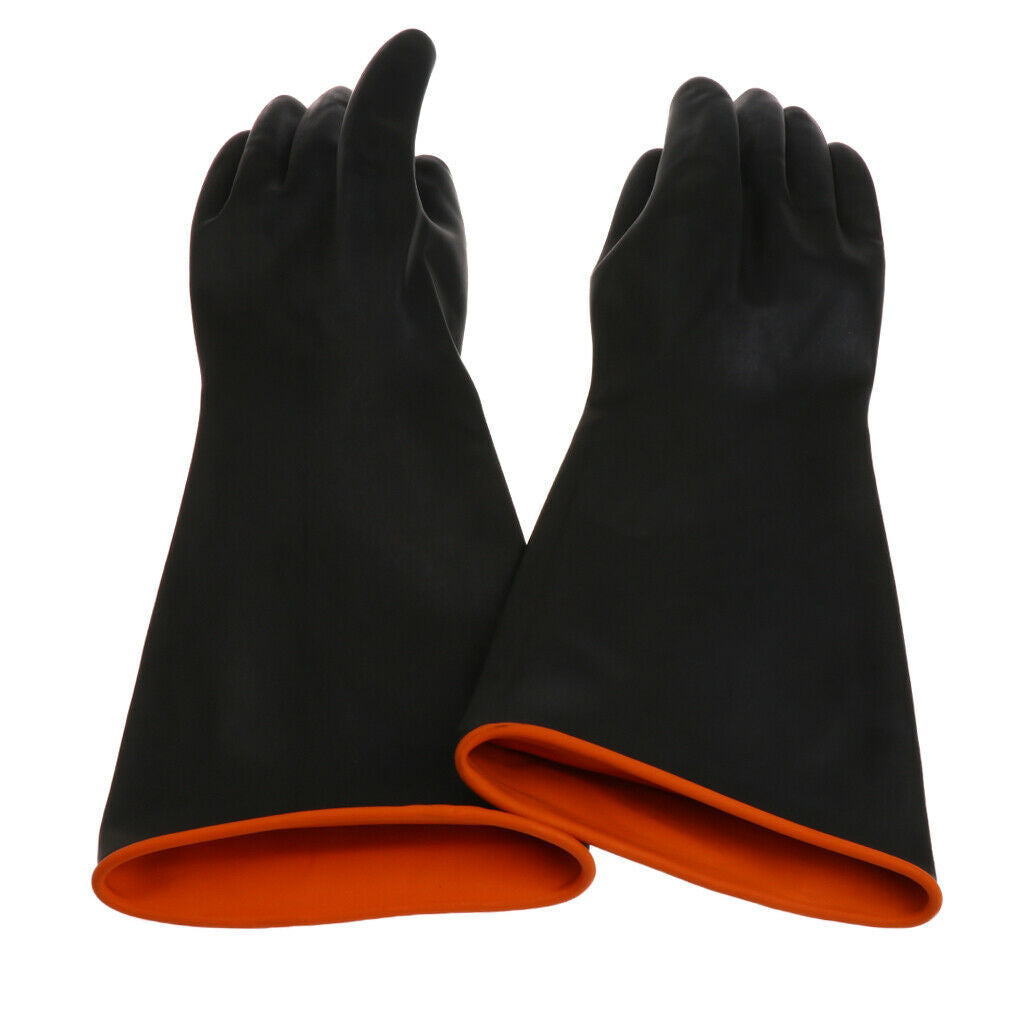 1 pair of protective gloves, rubber gloves, chemical resistant