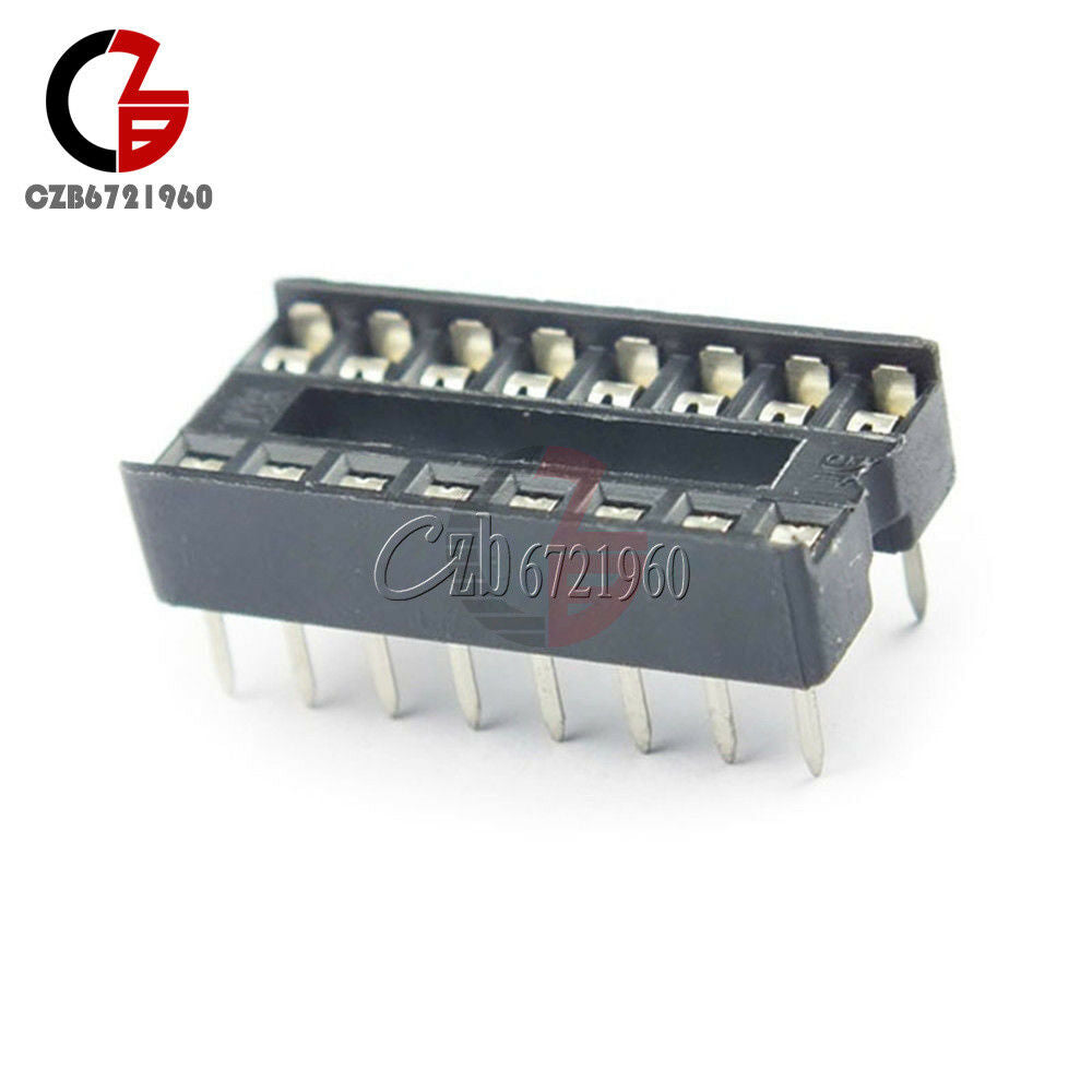 10PCS 16-Pins DIP IC Sockets Adaptor Solder Type Socket