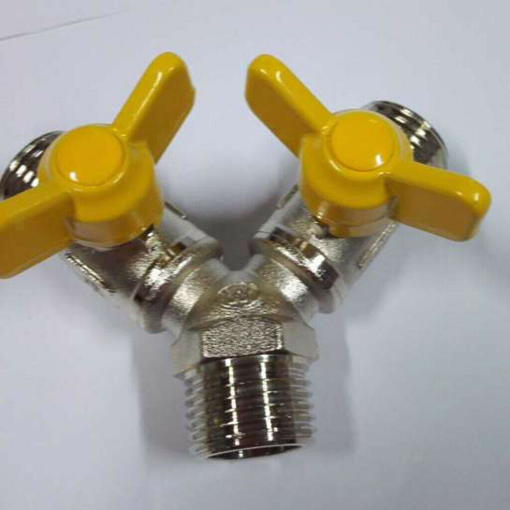 Gas Air line Water Pipe Gas LPG Tube Plumb Hose Adapter Y Splitter Connector
