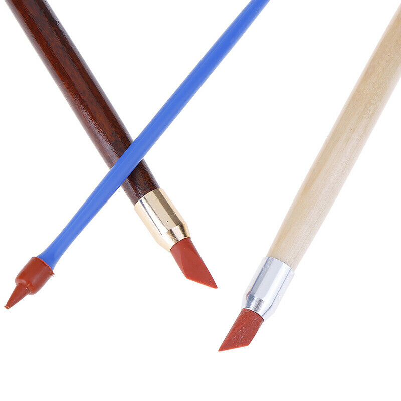 3Pcs Silicon Rubber Shaper Pen Double-head Pottery Clay Sculpture Shaping.l8