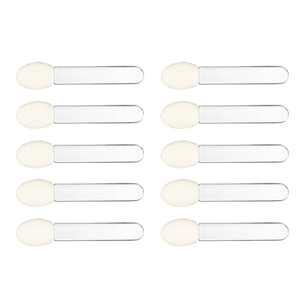 10 Pieces Disposable Single-Side Eyeshadow Brush Sponge Comestic Applicator