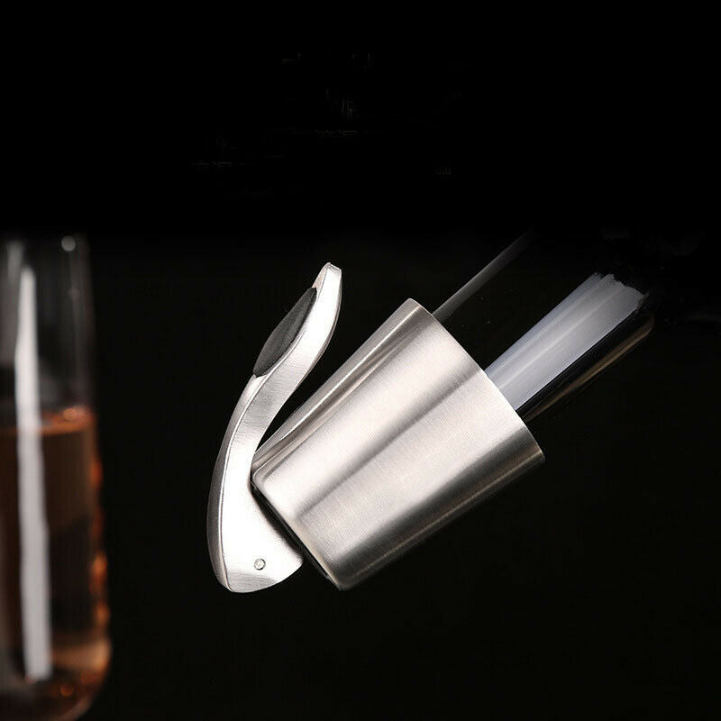 Stainless Steel Champagne Vacuum Stopper Saver Sealed Cap Bottle Club Bar Wine