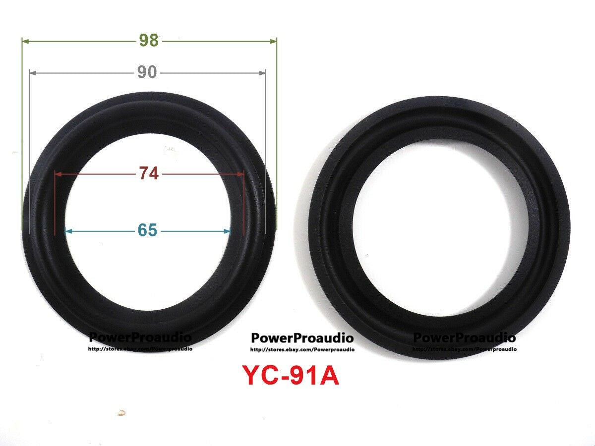 Brand New 10 piece 4 inch Subwoofer Rubber Surrounds 98 90 74 65 mm