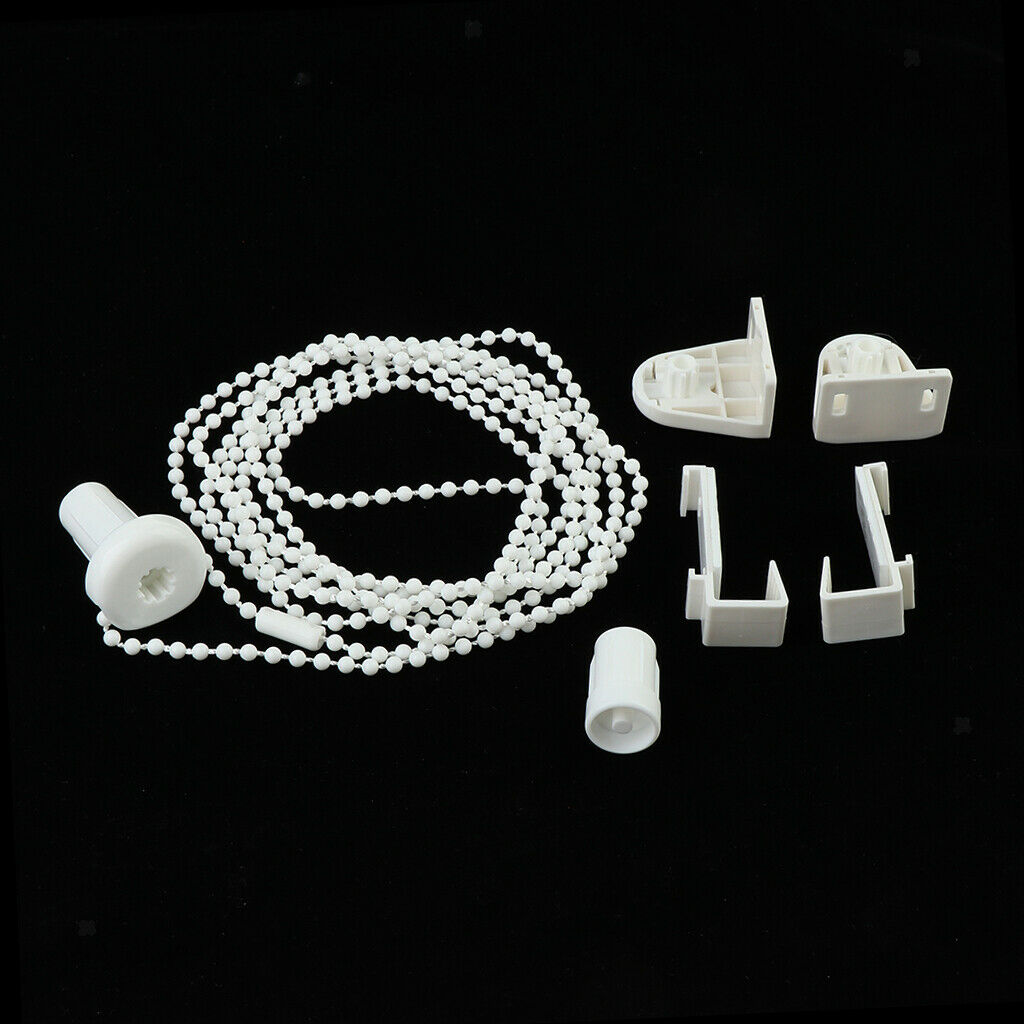 4x 17mm Roller Shade Clutch Bracket Chain 850mm Bead Chain Fitting Kit