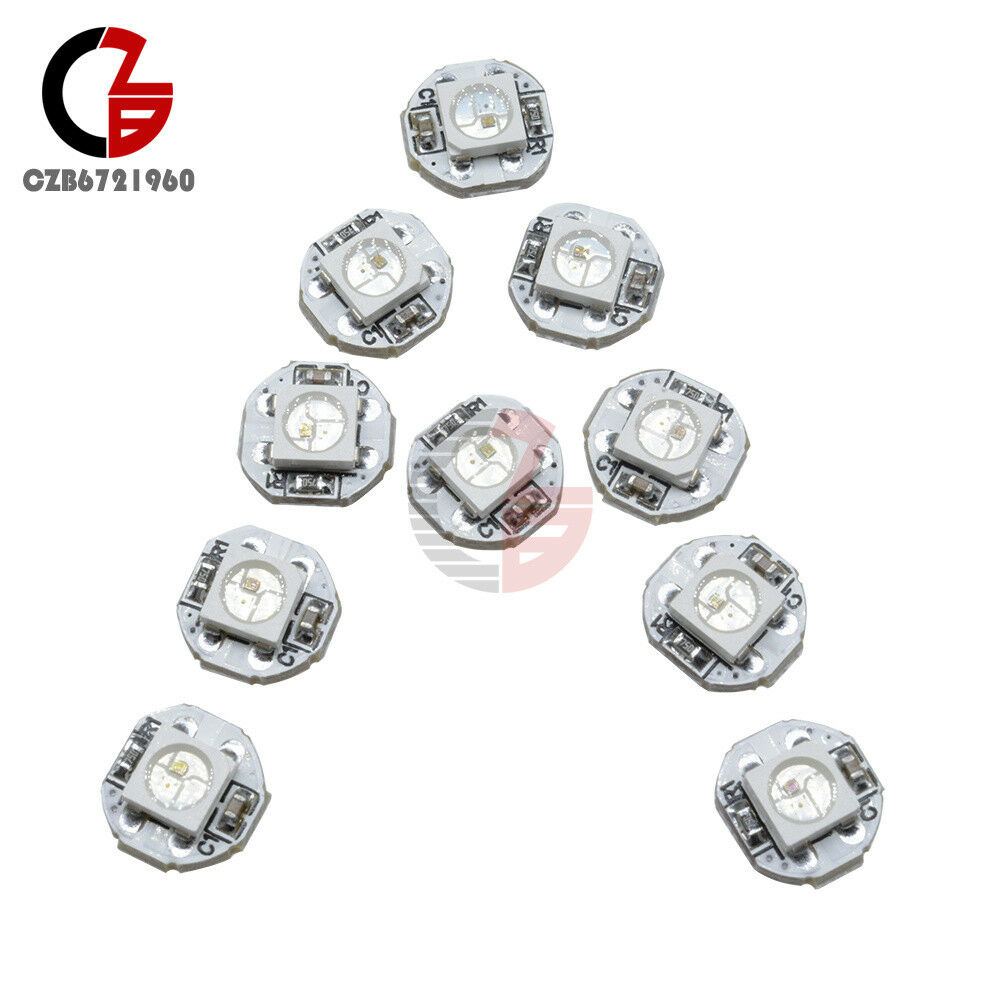 10PCS Mini PCB Board WS2812B WS2811 IC 5050 RGB LED 10mmx3mm 5V SMD light Sample