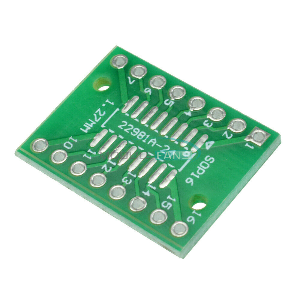 20PCS SOP16 SSOP16 TSSOP16 To DIP16 0.65/1.27mm IC Adapter PCB Board