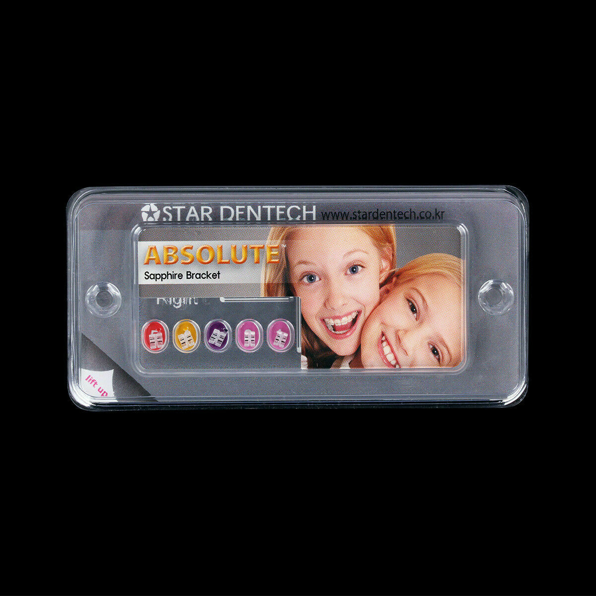 Orthodontic Ceramic Bracket Monocrystalline SapphireMBT.022 345Hooks ABSOLUTE CA