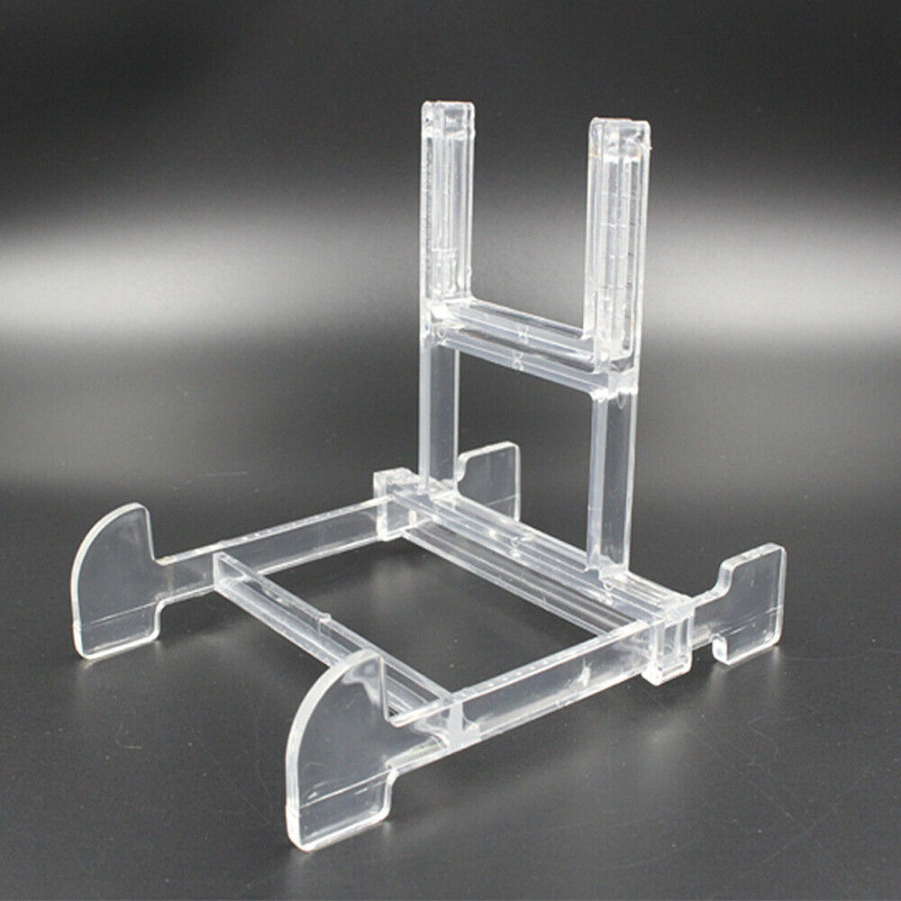 5Pcs Adjustable Display Stand Clear Plastic Easel Plate Album Frame Holder 6-7"