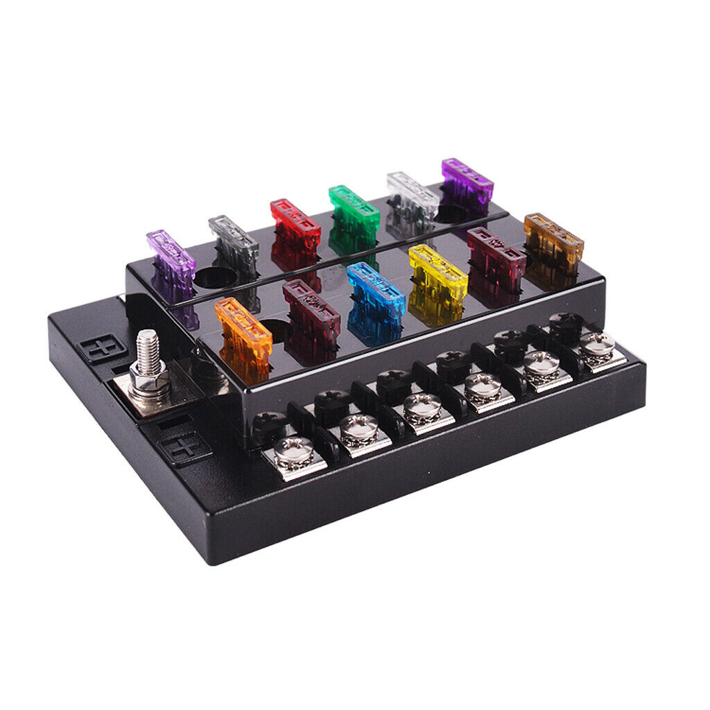 Car Truck Van 12 Way Circuit Standard ATC ATO  Fuse Box Block Holder