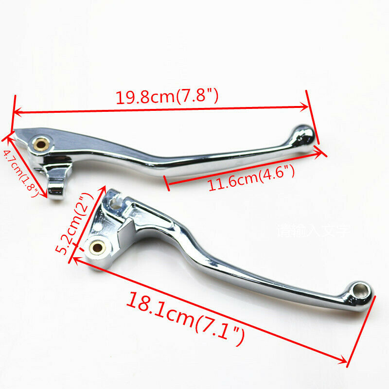 Chrome Brake Clutch Lever for Yamaha V-Star 650 1100 Custom Drag XVS400 1996-02
