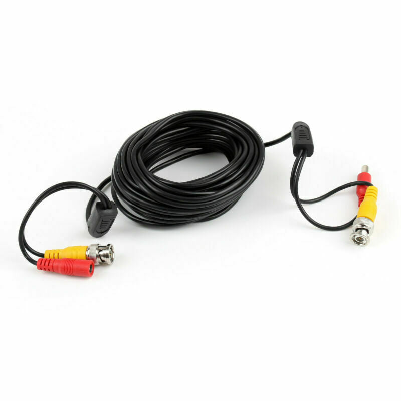 1X 10M 2 in 1 Audio Video Surveillance Cable Security Camera DC BNC RCA Wire
