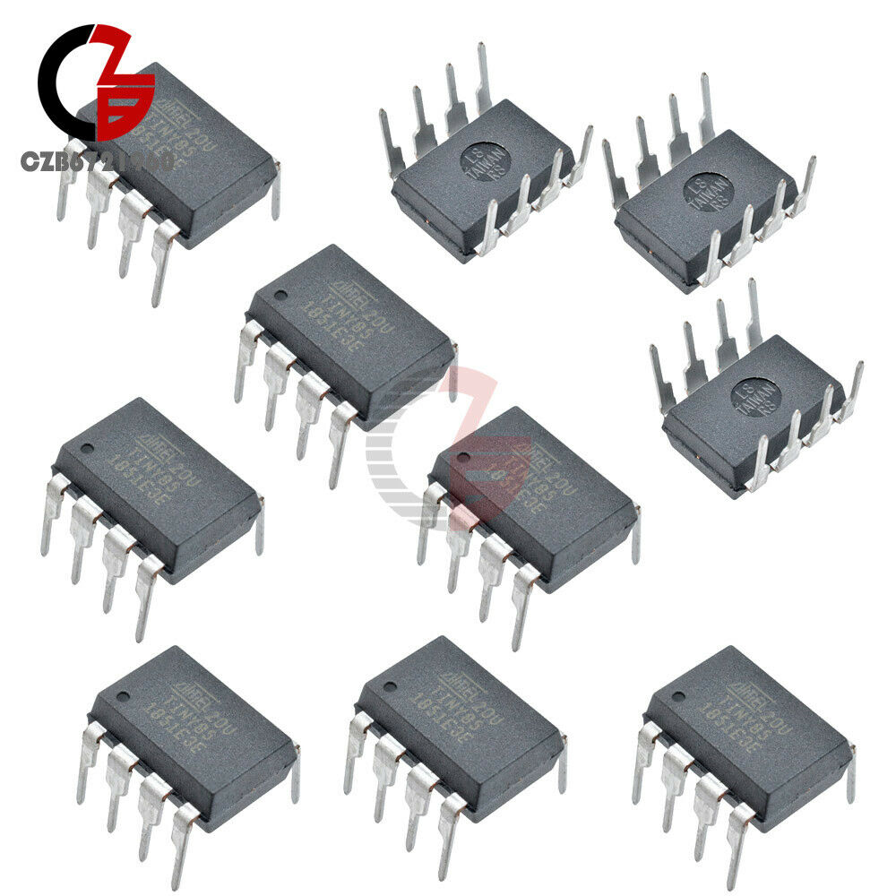 10PCS ATMEL DIP-8 ATTINY85-20PU Tiny85-20PU DIP-8 CHIP IC