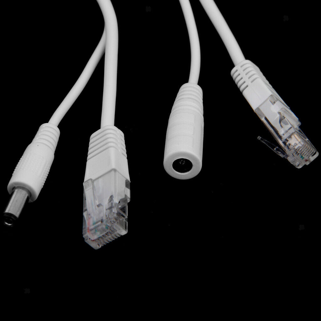 10x Set of 2Pcs Power over Ethernet Passive PoE Adapter Injector + Splitter Kit