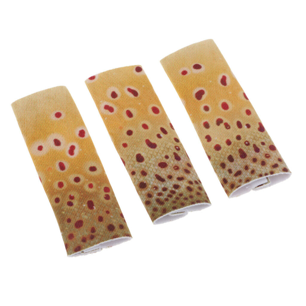 3pcs Fly Line Stripping Guards Yellow Fly Fishing Finger Protection Tool -