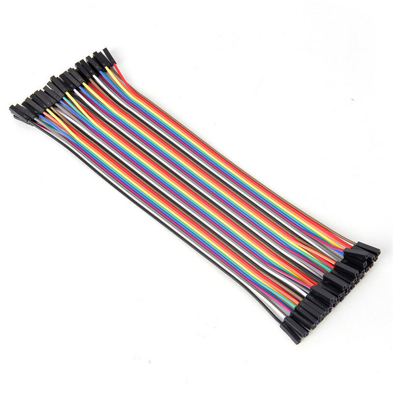 40pcs 20cm 2.54mm female to female breadboard jumper wire cable for arduino y Pb