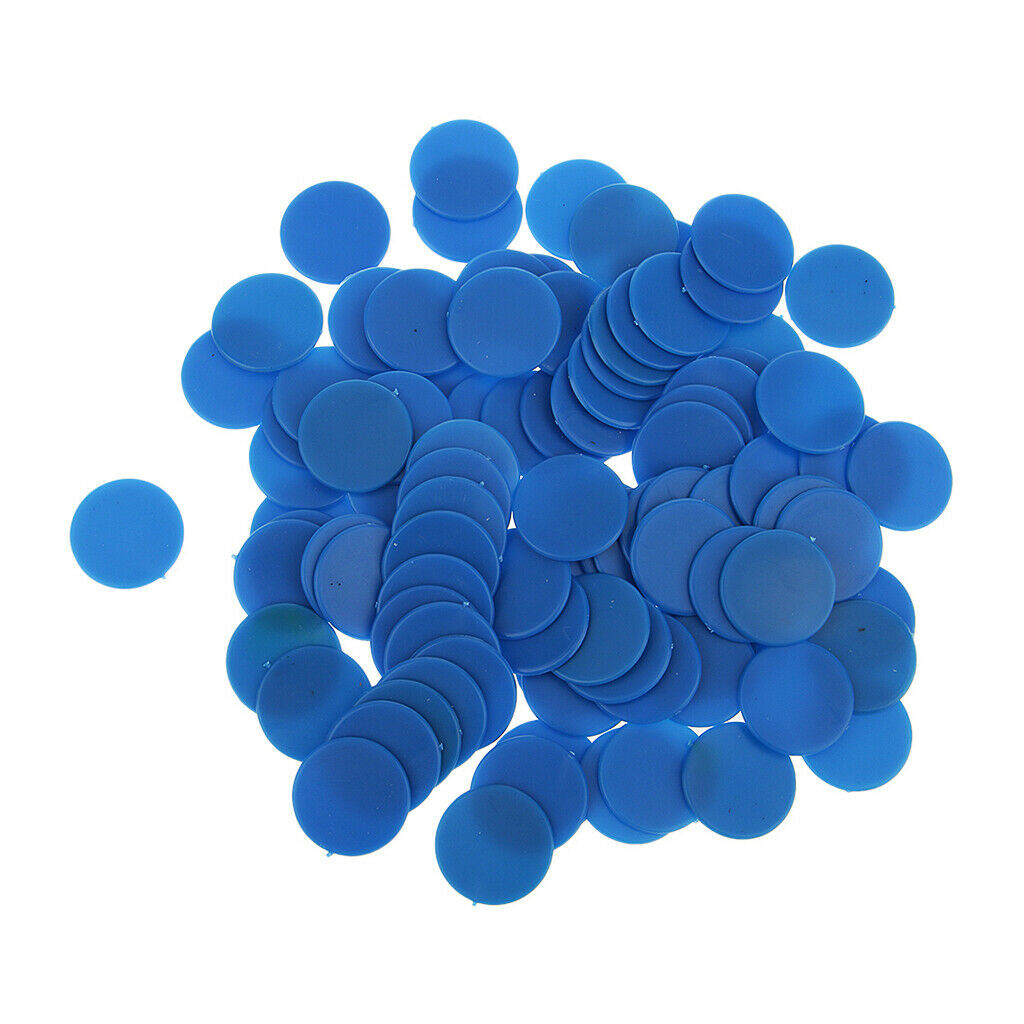 200PCS 18mm Plastic Counters Board Game Tiddly winks Teaching Aid Red Blue