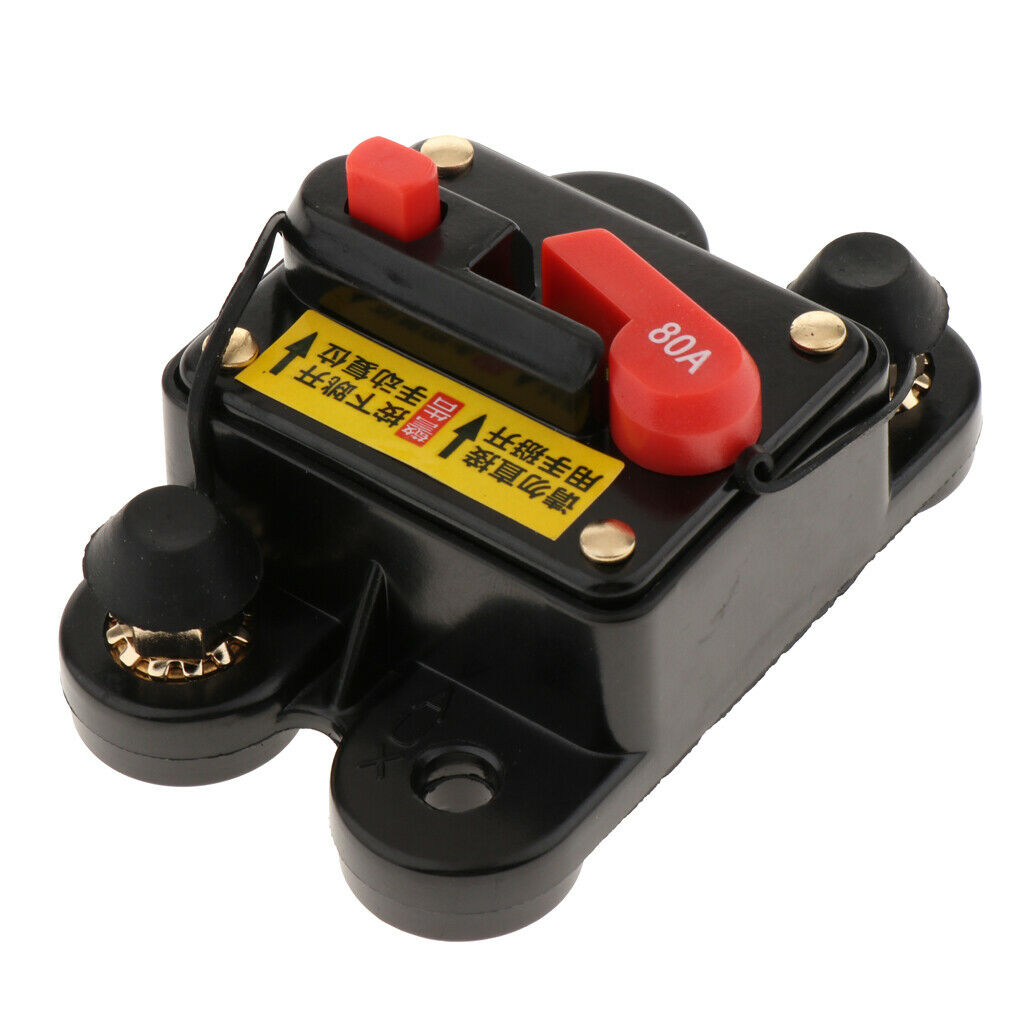 Car Audio 80 Amp Resettable Fuse Circuit Breaker Car Protect for Audio System