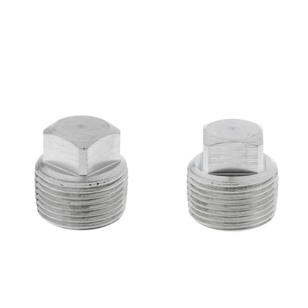 2xHeavy Duty Boat Garboard Hull Drain Plug Bung - Stainless Steel 1/2" NPT