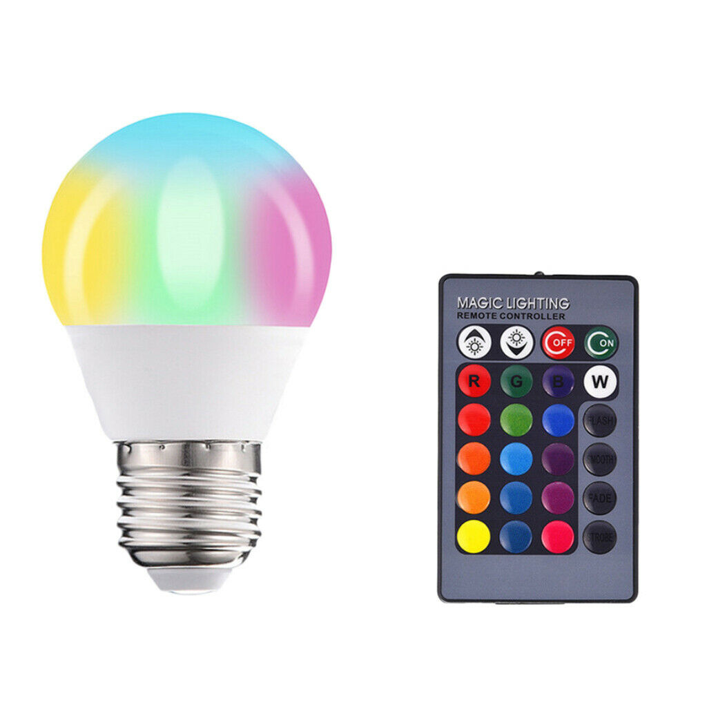 Remote Controller for Colored Changing LED Light Bulb 5 level brightness
