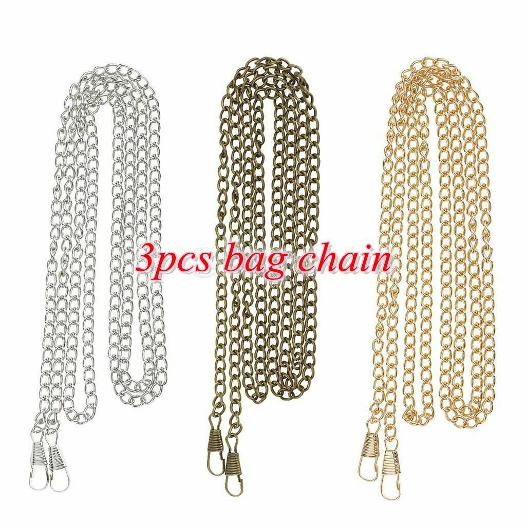 3-Pack Fashion Crossbody Bag Shoulder Bag DIY Bag Accessories Supplies 3 Colors