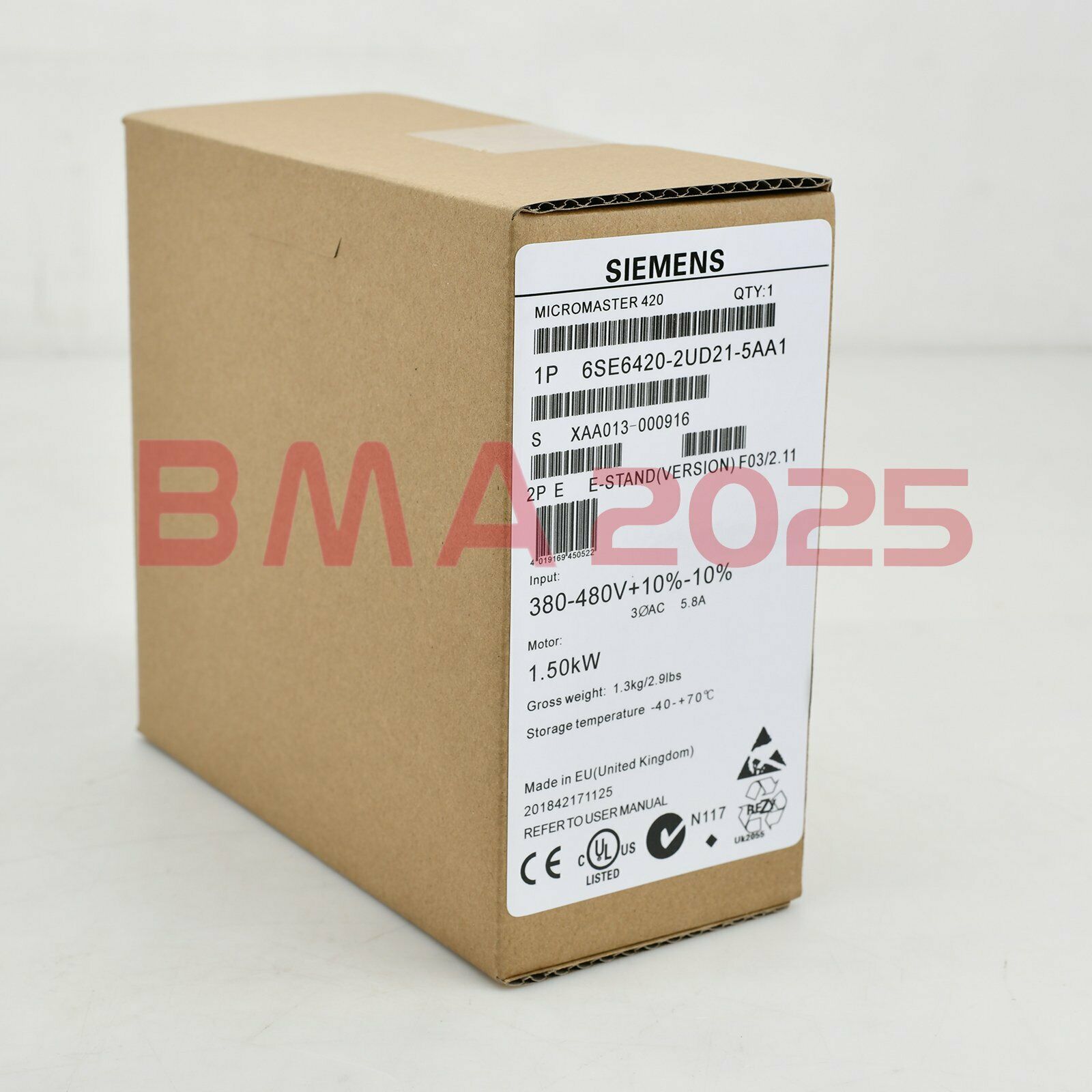 New 6SE6 420-2UD21-5AA1 6SE6420-2UD21-5AA1 1 year warranty free Ship SM9T