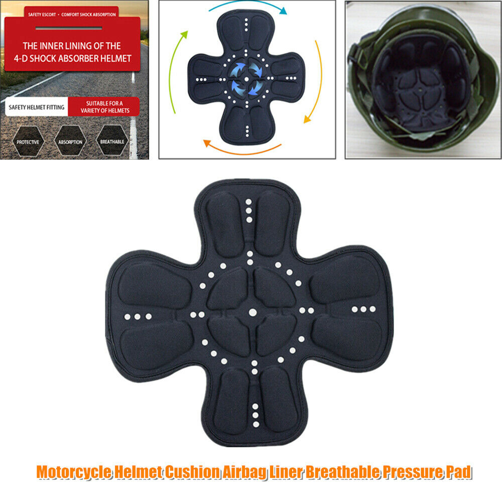 Universal Motorcycle Riding Head Helmet Liner Cushion Breathable Pad Protection