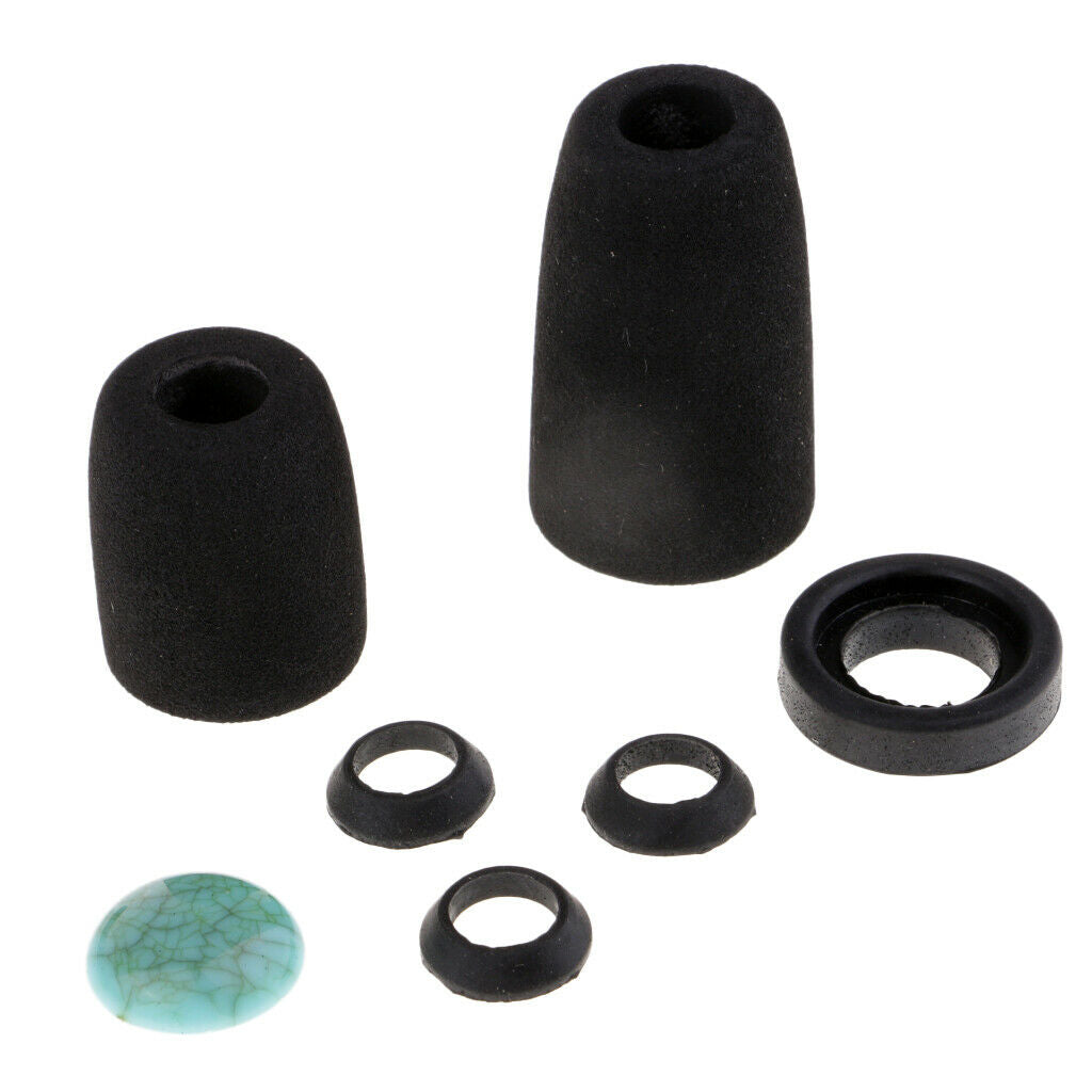 Black Foam EVA  Fishing Rod Handle Kit Long Rod Building Split Grips
