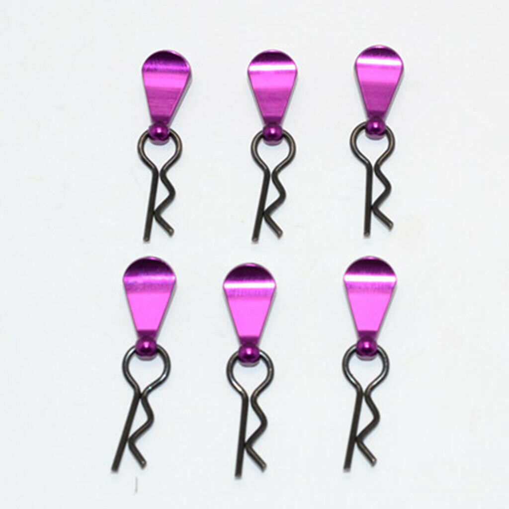 1/8 1/10 RC Car/Truck/Buggy/Crawler Metal Body Clips R-shape Upgrade Parts