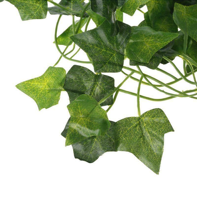 Artificial Vine Reptile Terrarium Decoration Chameleons Climb Rest Plants Leaves