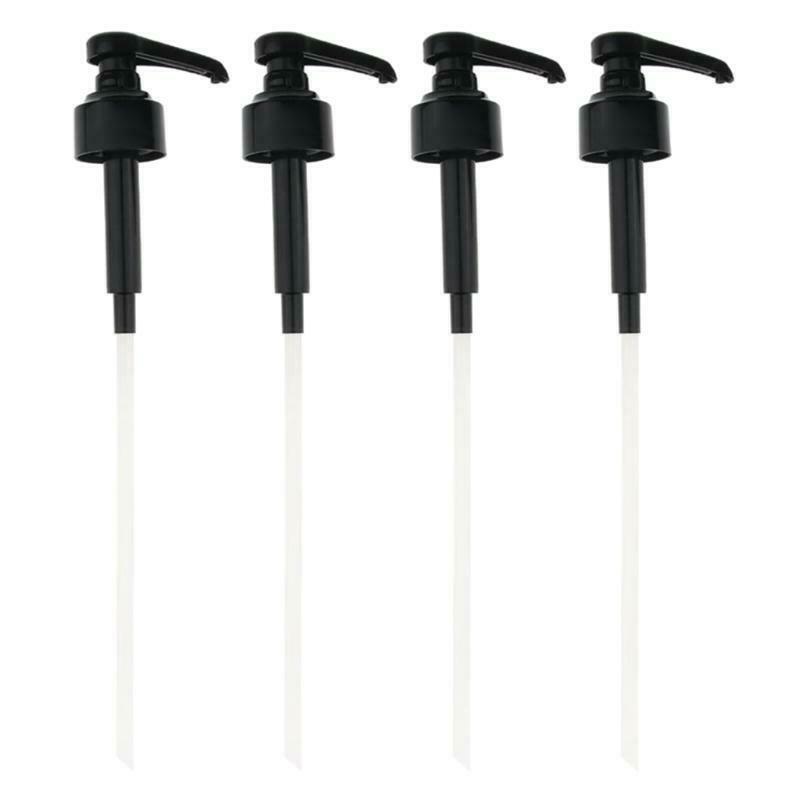 4 Pcs Dispenser Syrup Pump Black Liquid Dispenser for Monin Syrup Pump