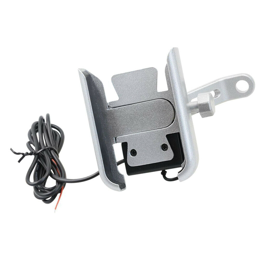 Universal adjustable motorcycle bike mirror base phone holder with