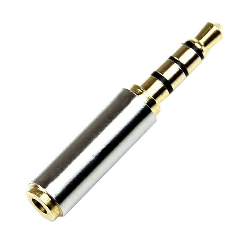 Golden 3.5mm Male to 2.5mm Female Plug Stereo Audio Earphone Jack Adapter ConvV8