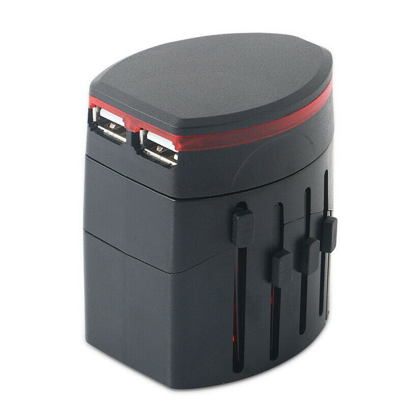 Worldwide Travel Multifunction Power Plug Adapter Conversion Socket USB Charger